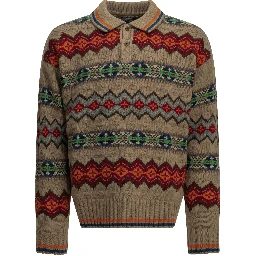 "Fair Isle" Polo Sweater