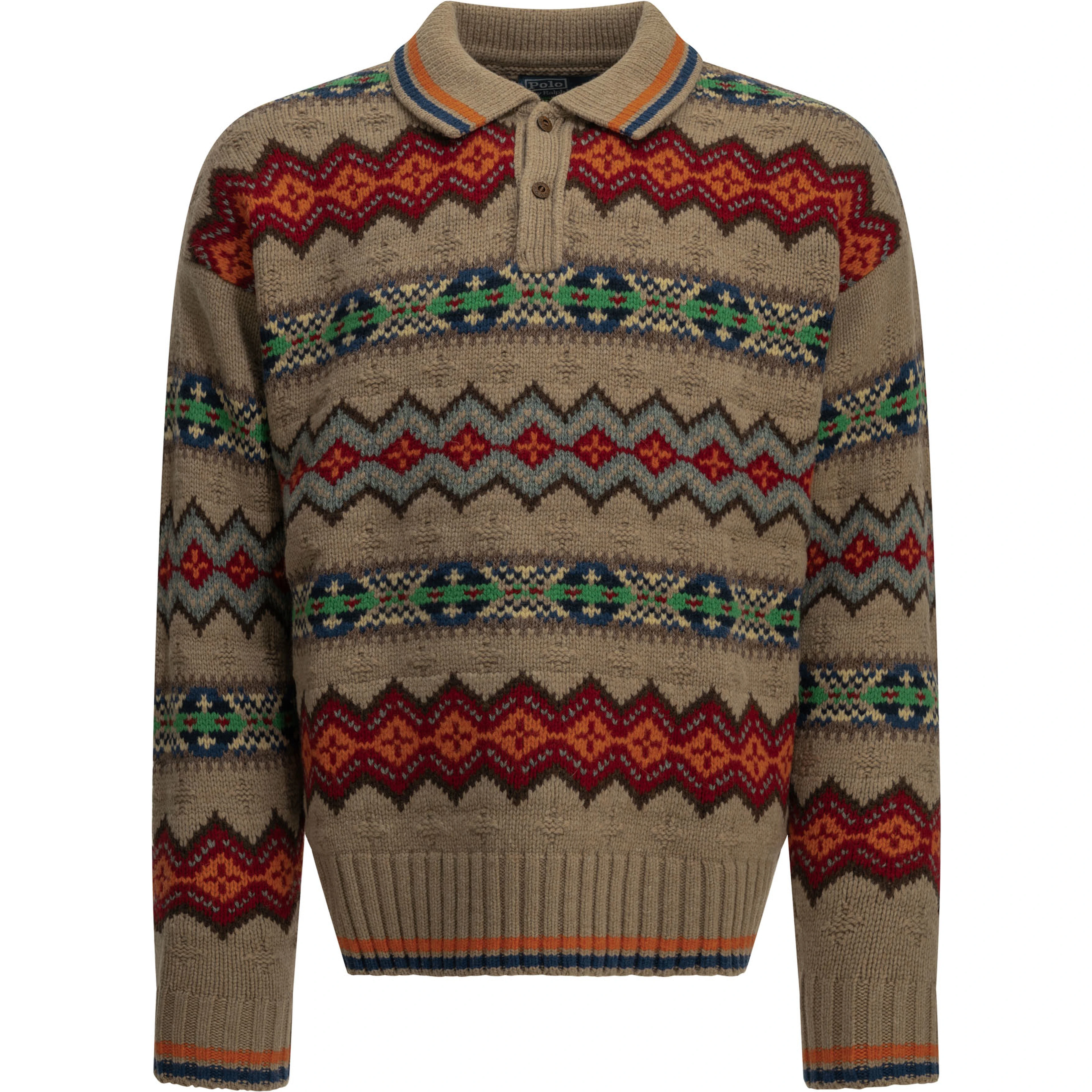 "Fair Isle" Polo Sweater
