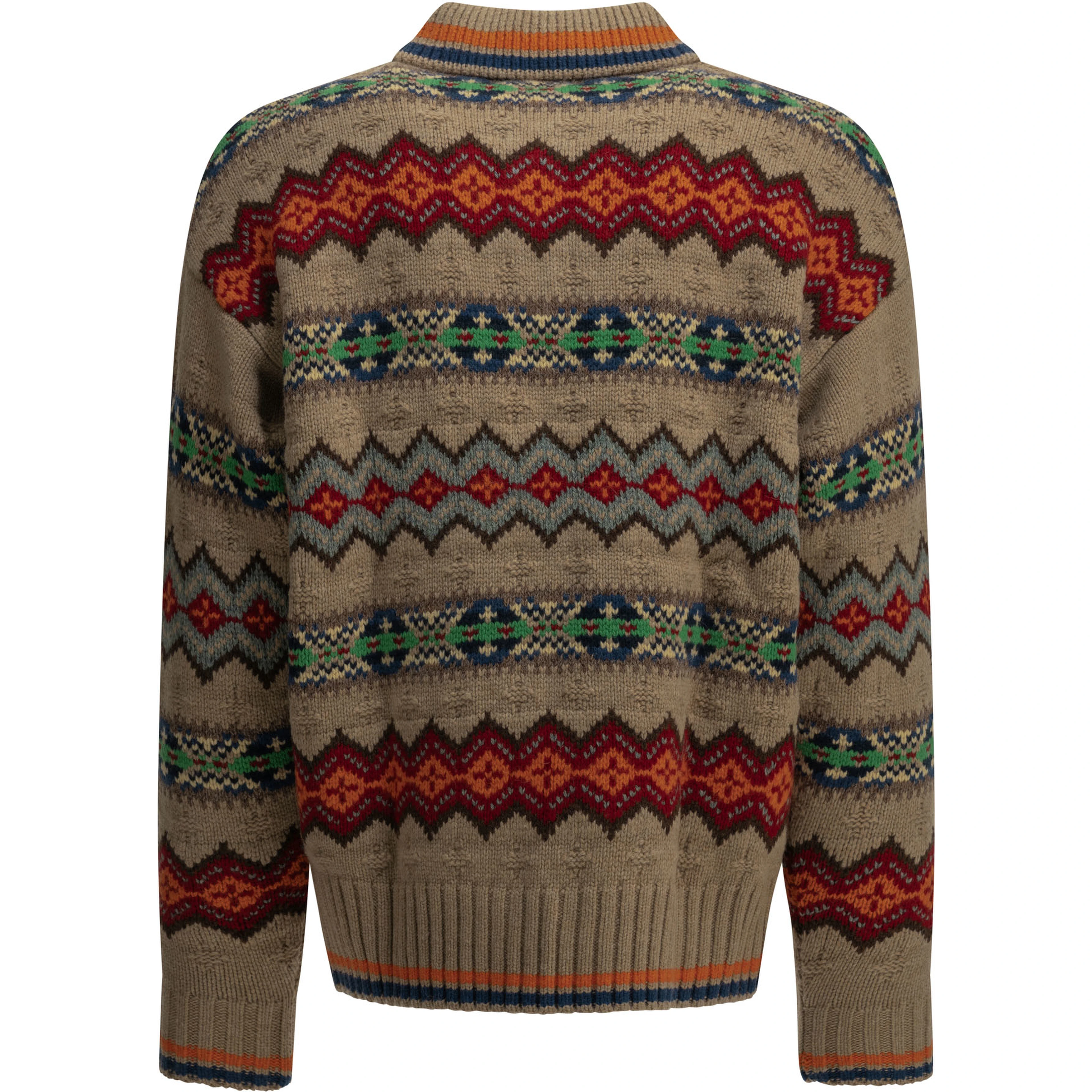 "Fair Isle" Polo Sweater