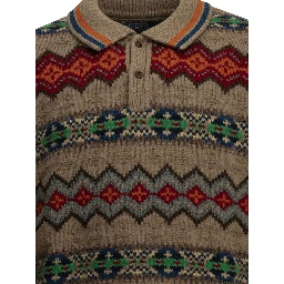 "Fair Isle" Polo Sweater