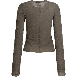Silk-blend crew-neck T-shirt