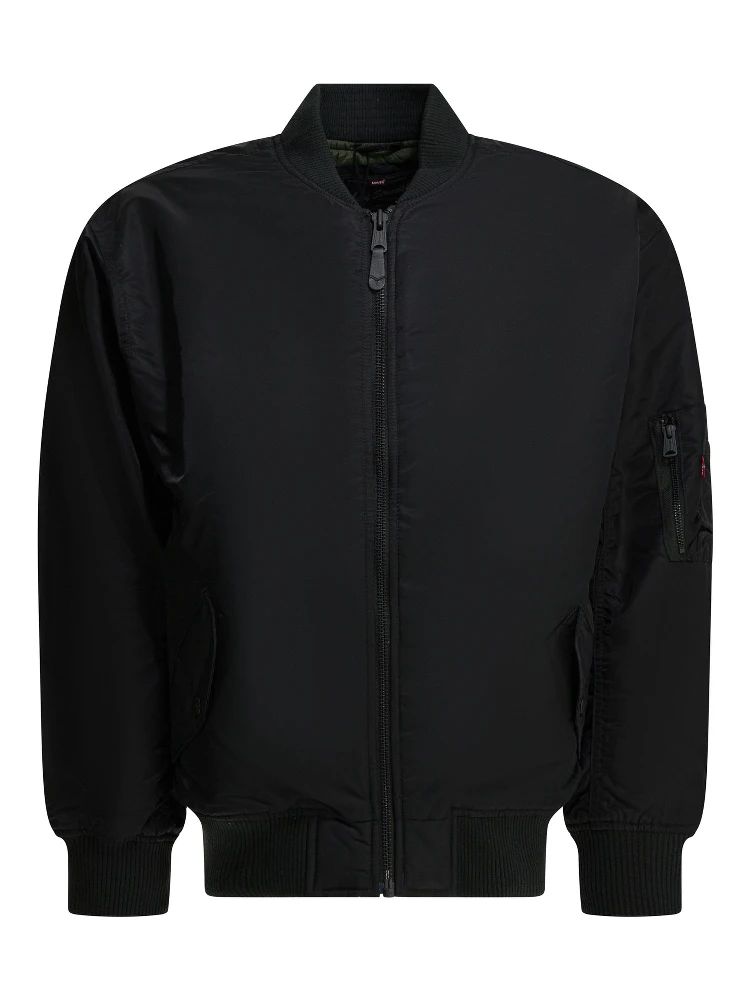 Nylon bomber jacket
