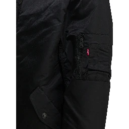 Nylon bomber jacket