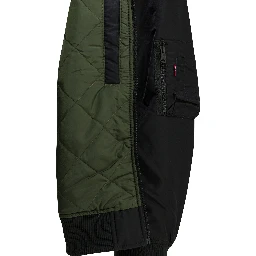 Nylon bomber jacket