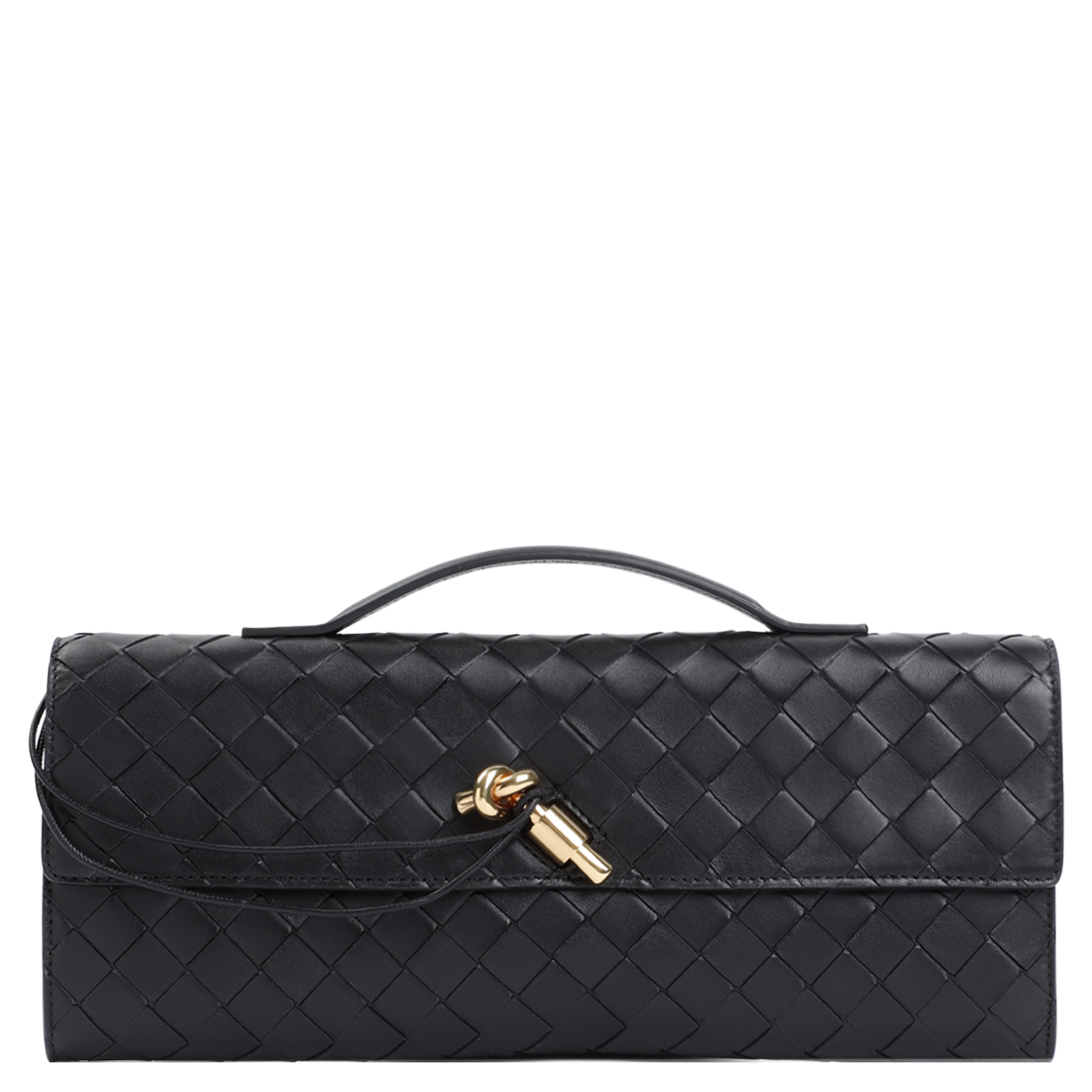 Bottega Veneta Andiamo Long Intreccio Clutch