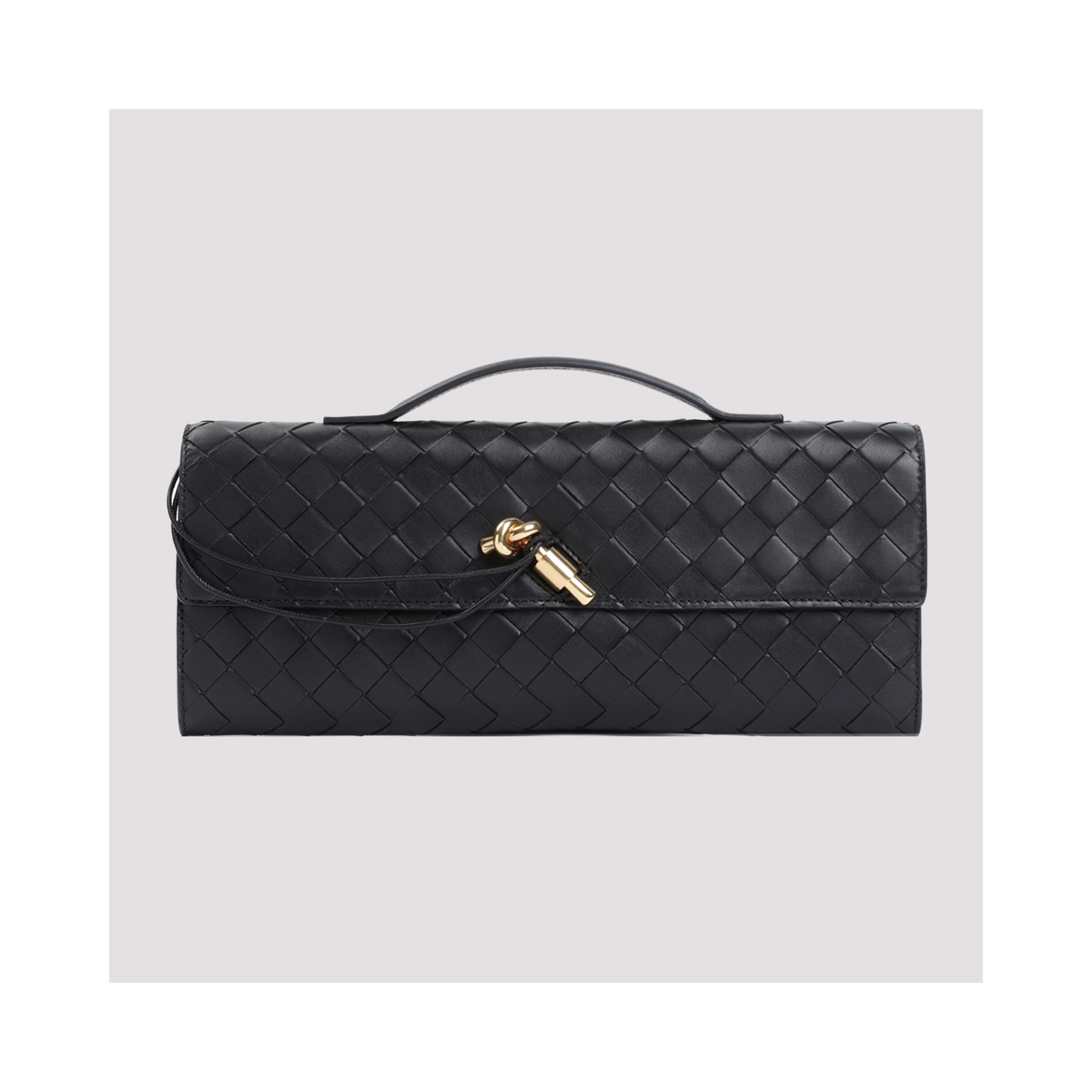 Bottega Veneta Andiamo Long Intreccio Clutch