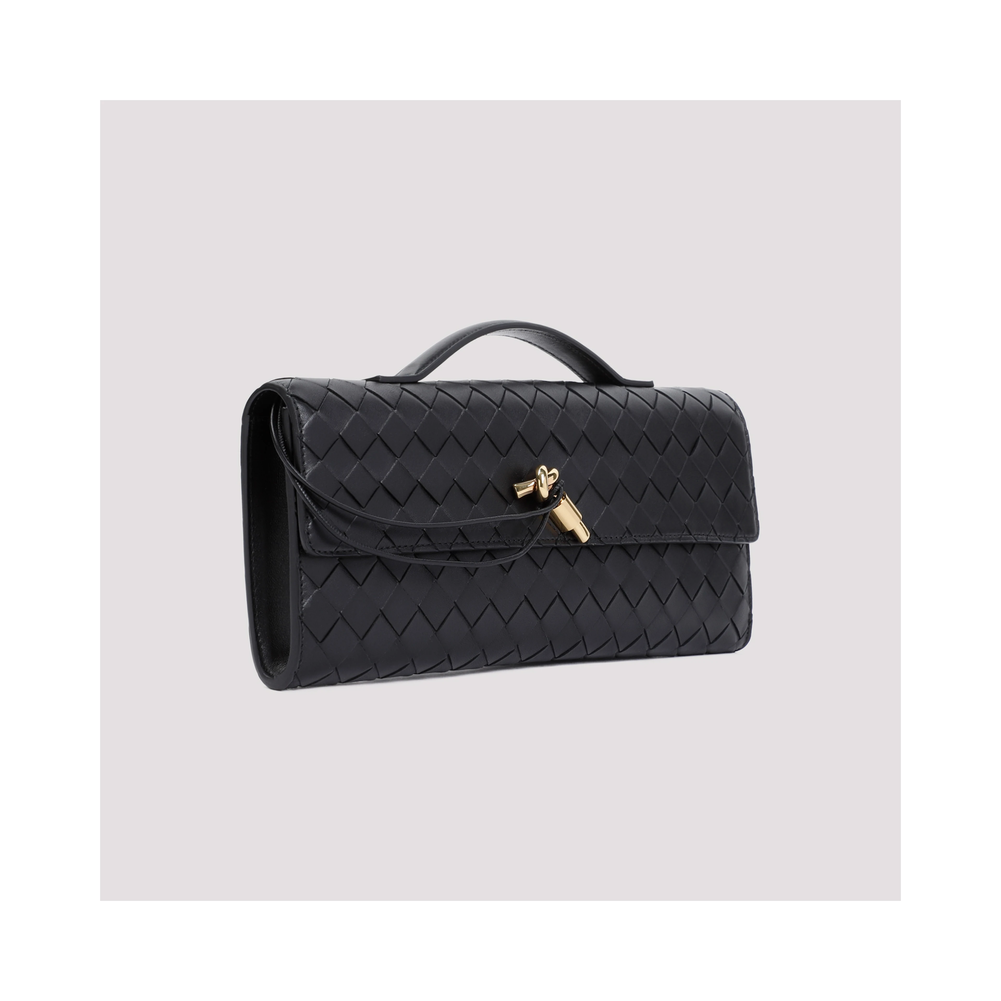Bottega Veneta Andiamo Long Intreccio Clutch