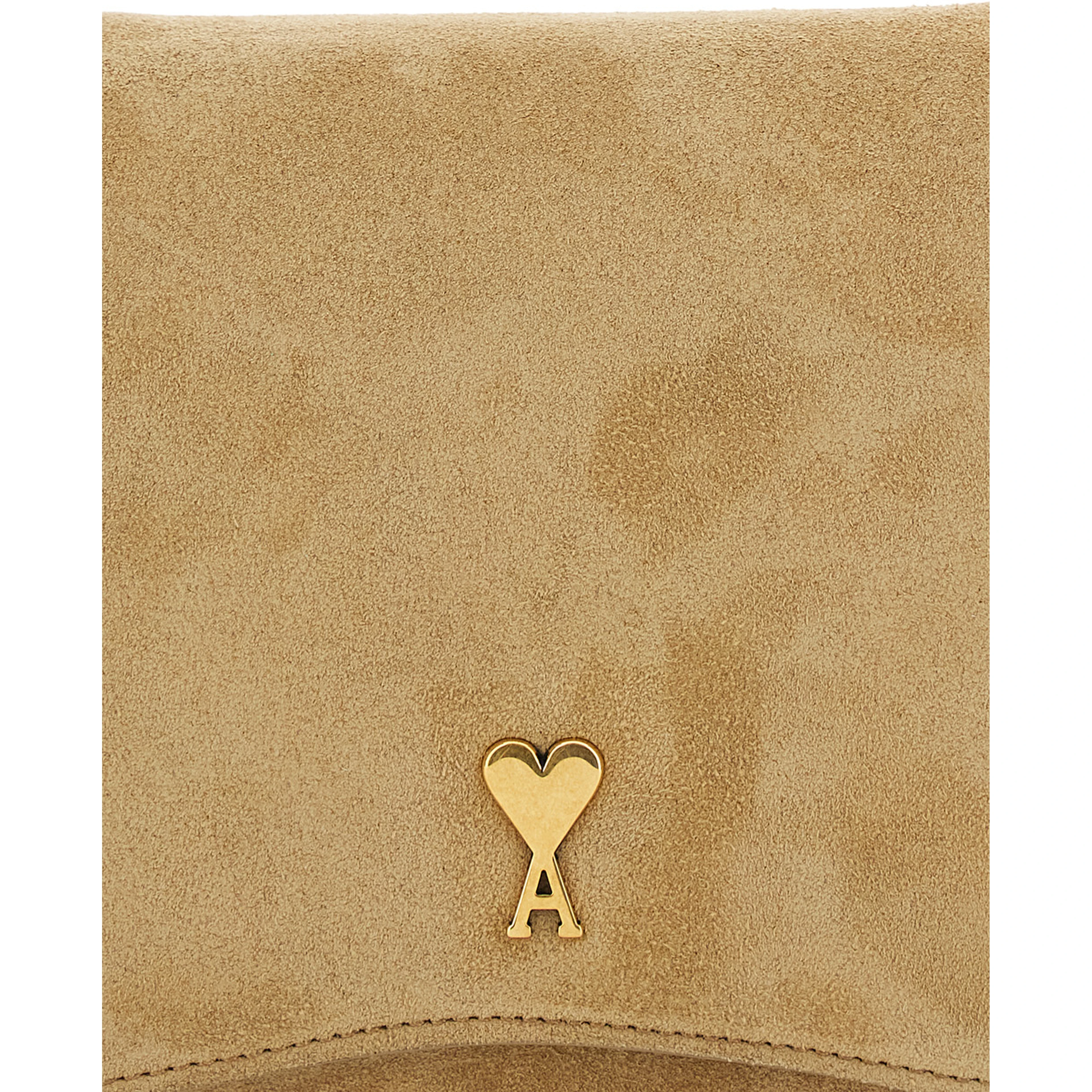 Paris Paris Beige Handbag with ADC Patch on the Front and Adjustable and Removable Suede Strap Woman