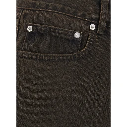 ESSENTIAL LOOSE JEANS with wide fit in Brown Cotton Men