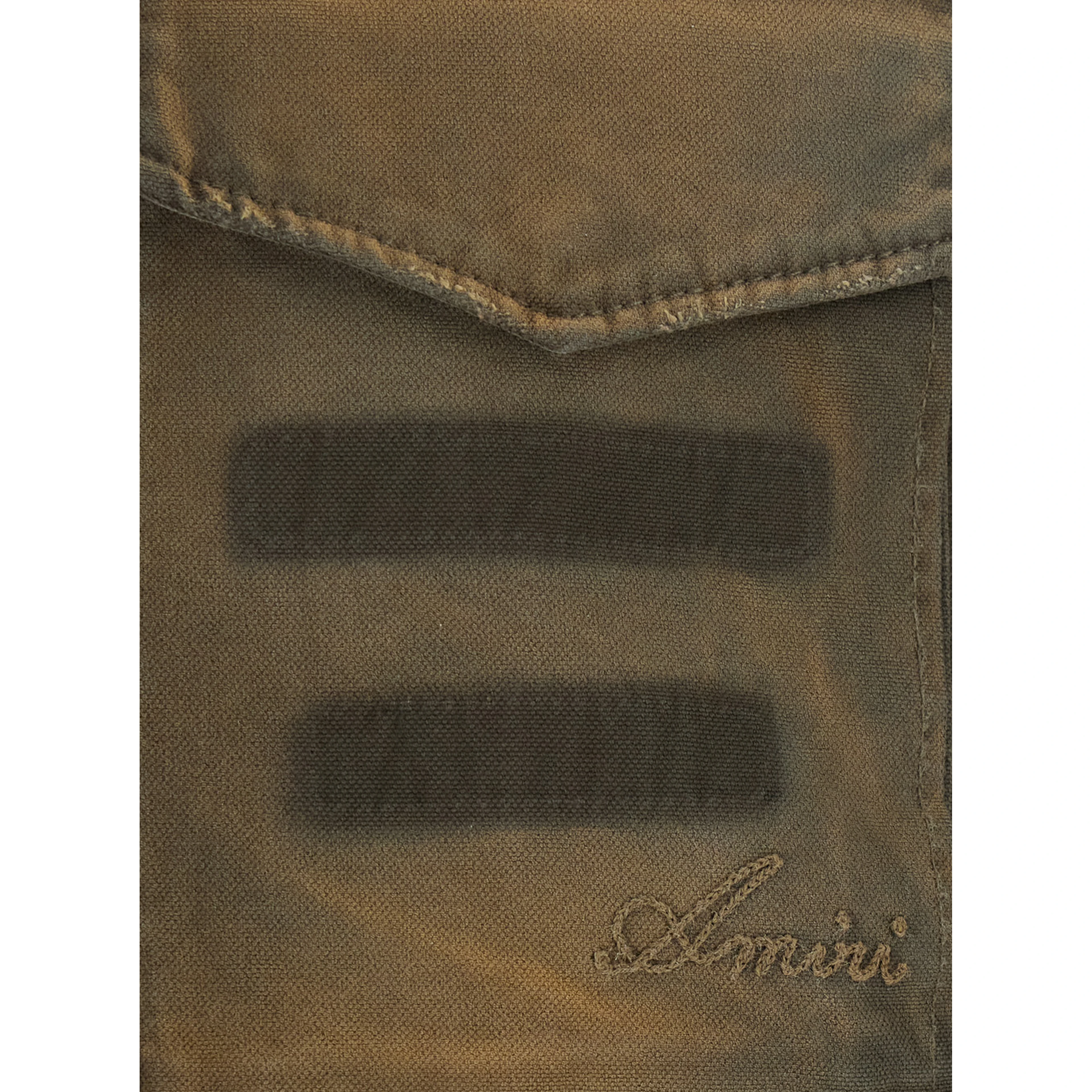 M65 green Jacket with military design and embroidered logo on the front in cotton for men