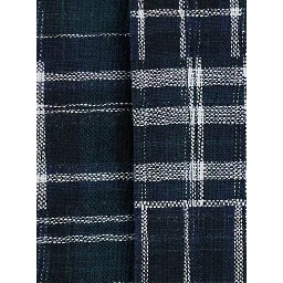 Short-sleeve shirt with black check pattern unisex