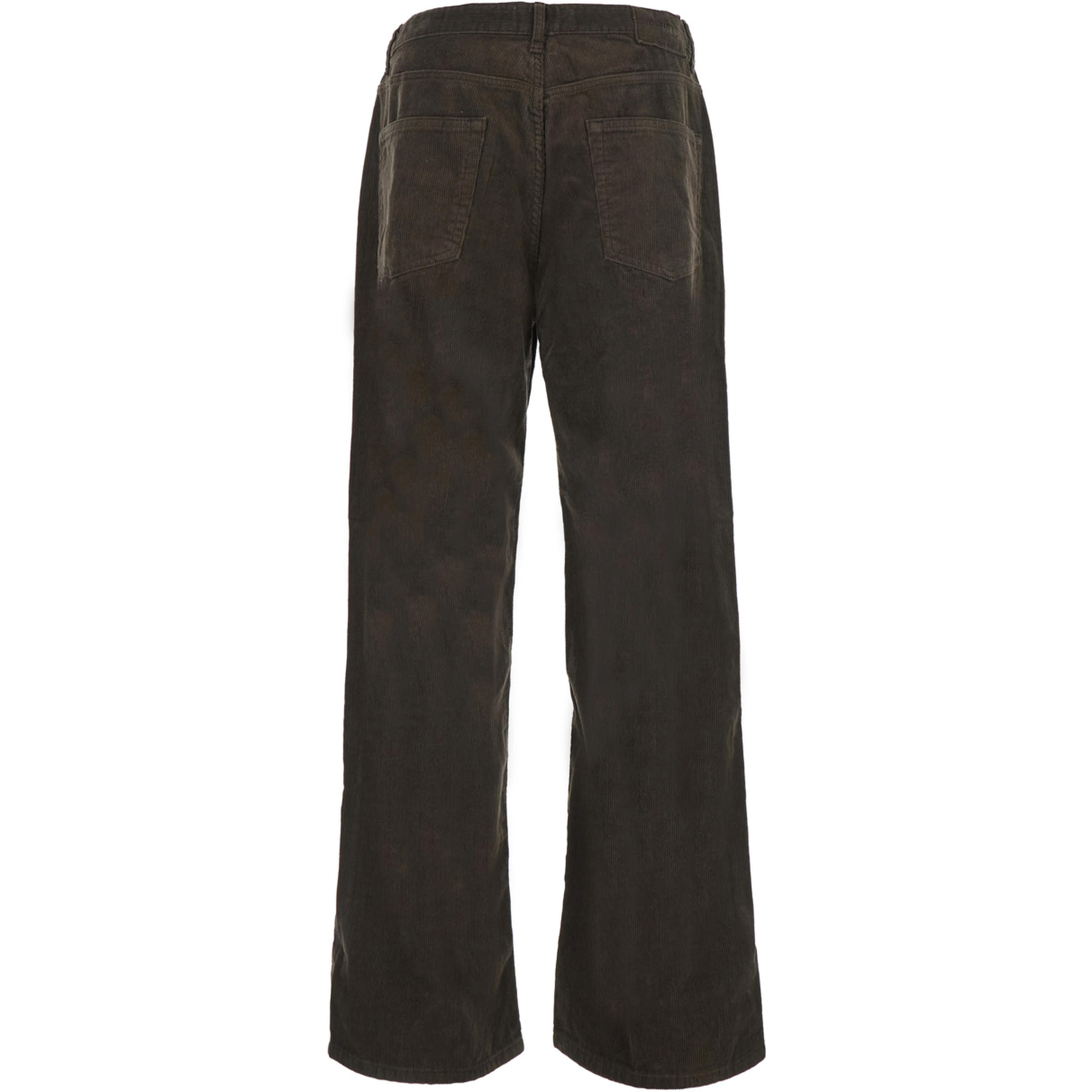 90S WIDE CORDUROY JEANS with pockets and brown cotton men