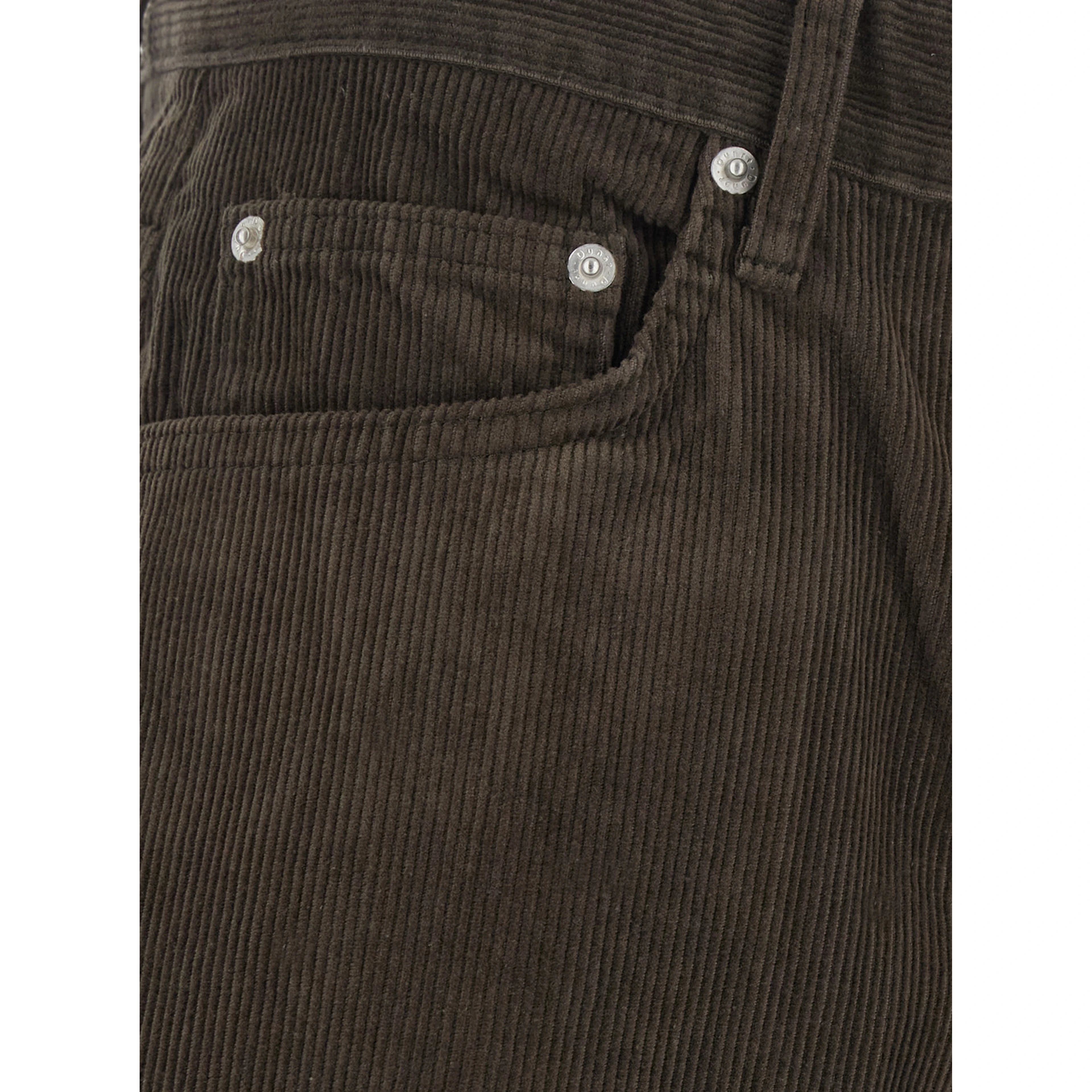 90S WIDE CORDUROY JEANS with pockets and brown cotton men