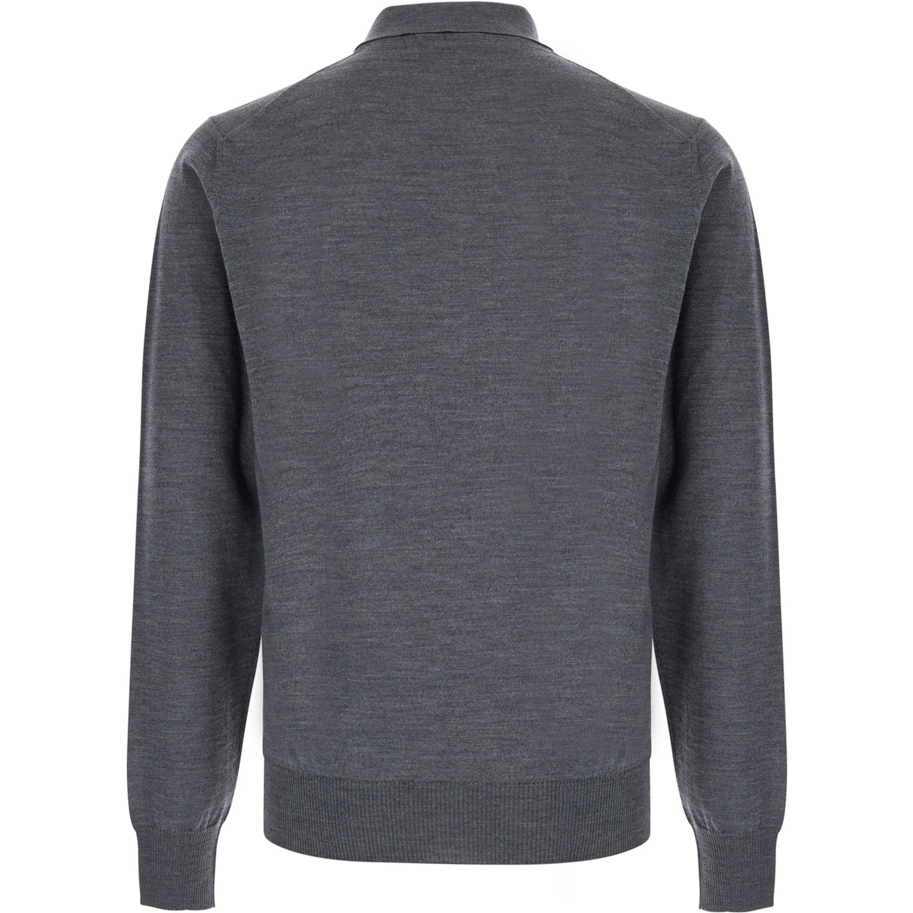 POLO COLLAR with patch and logos in Gray for men