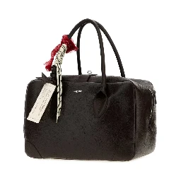 VITA MEDIUM FLOWER EMBOSSED LEATHER BODY WITH CHAR