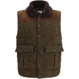 Bicolor Wool Oves Aries Sleeveless Jacket