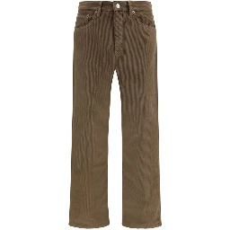 Bicolor Cotton Casual Pants