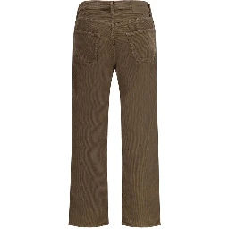 Bicolor Cotton Casual Pants