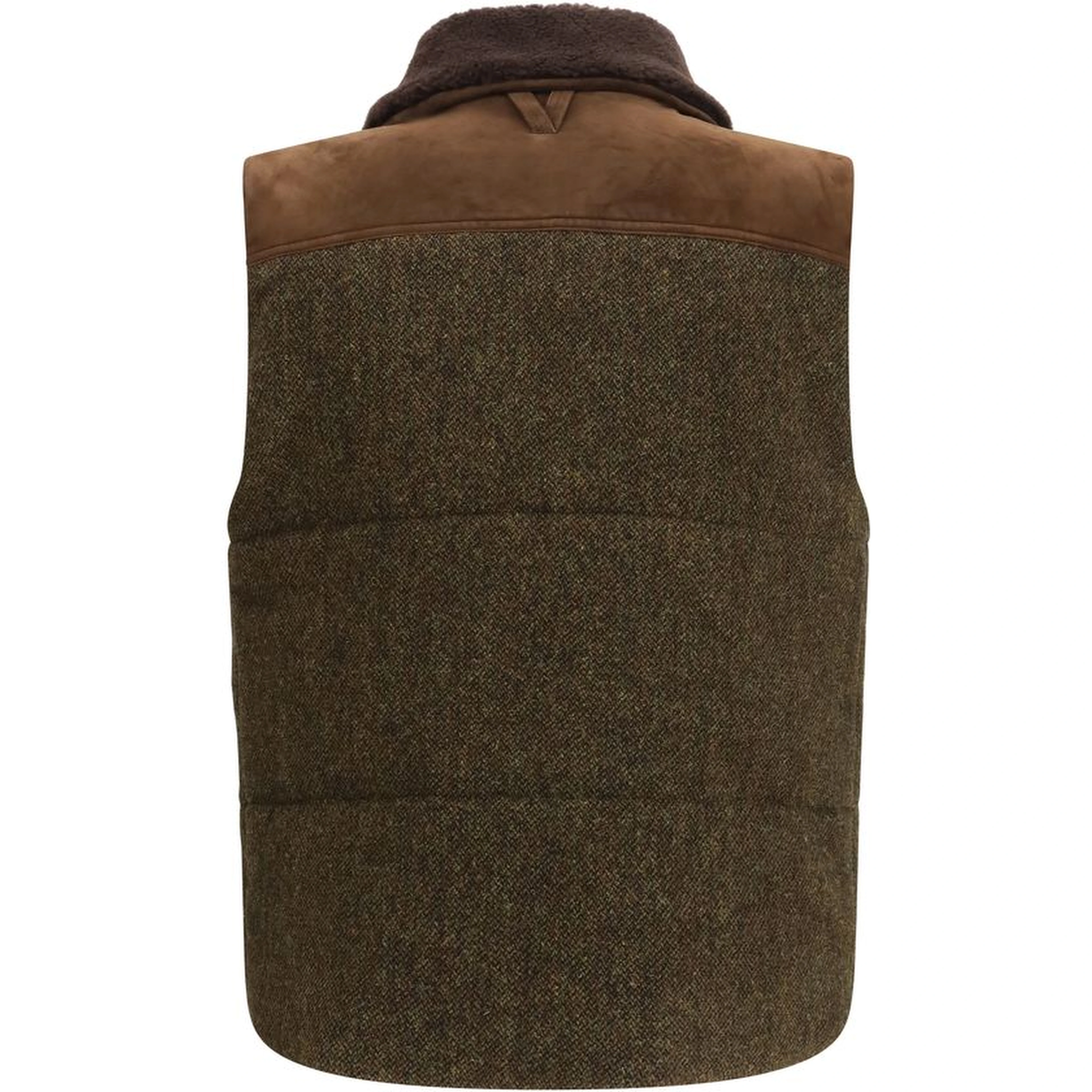 Bicolor Wool Oves Aries Sleeveless Jacket