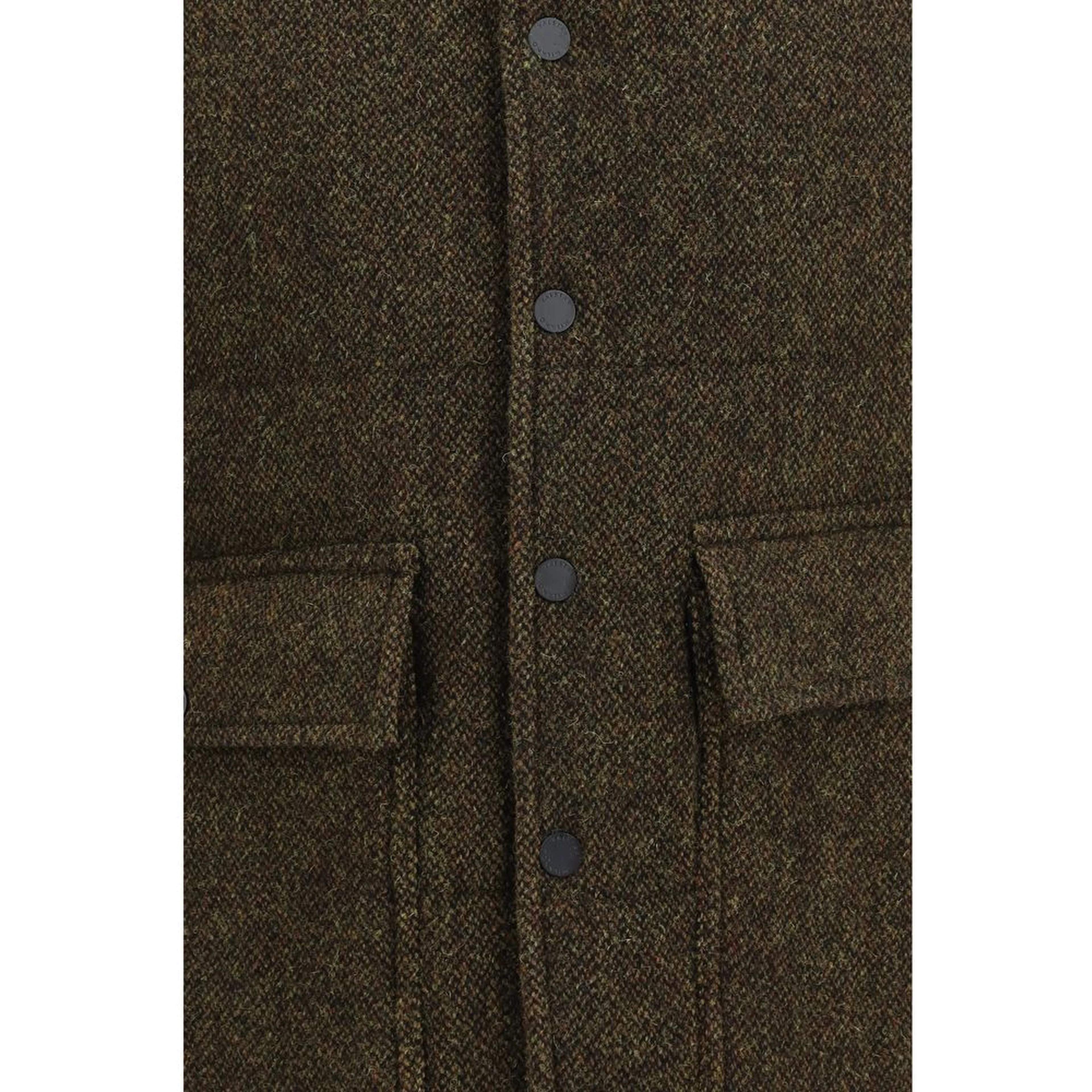 Bicolor Wool Oves Aries Sleeveless Jacket