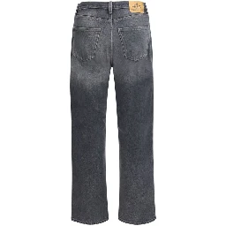 Black Cotton Relaxed Fit Jeans