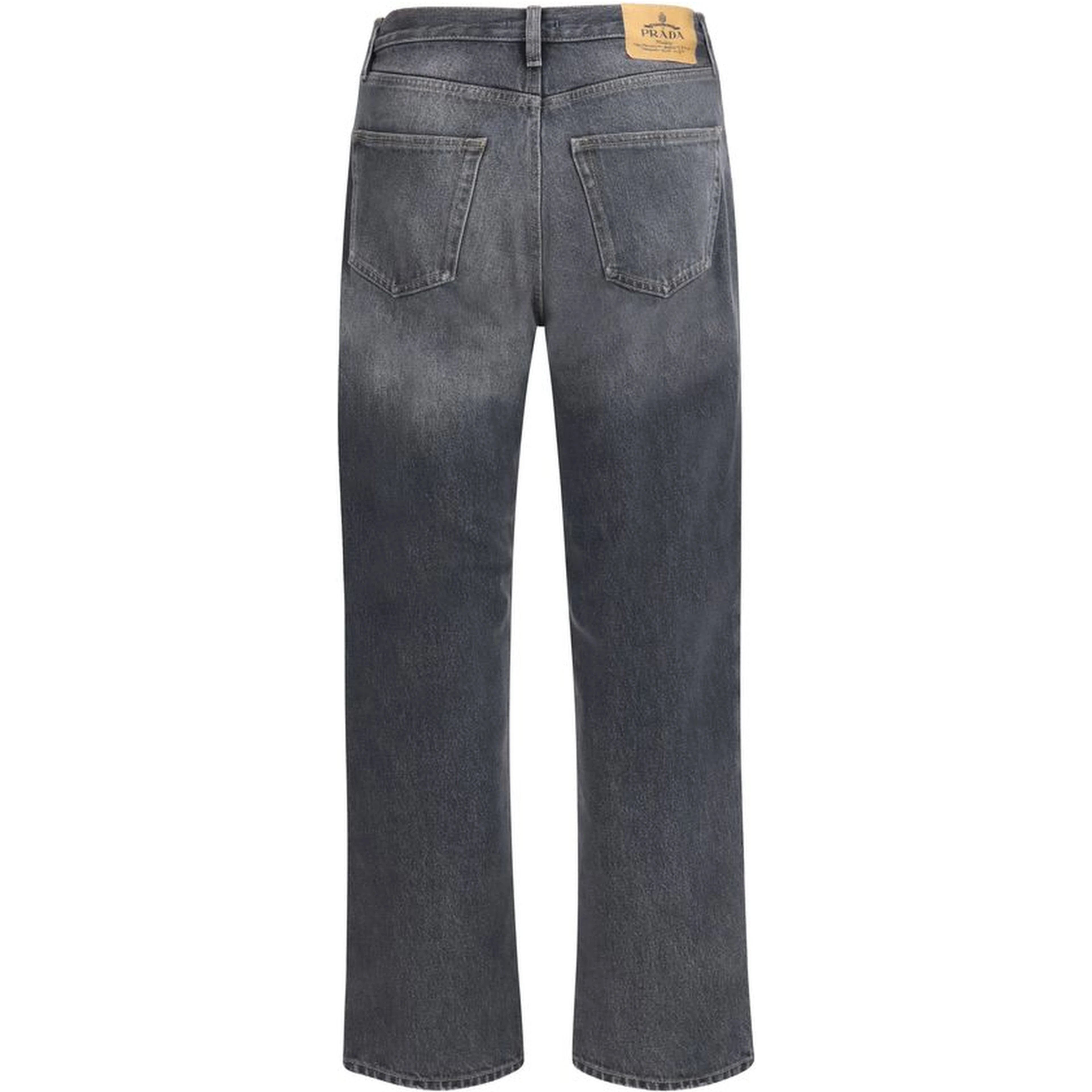 Black Cotton Relaxed Fit Jeans