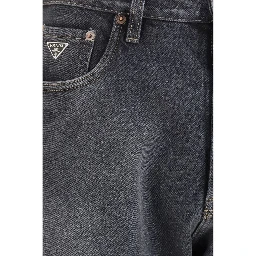 Black Cotton Relaxed Fit Jeans