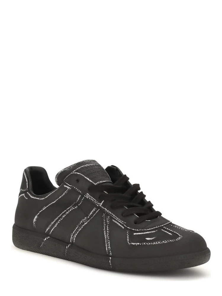 Black Calf Leather Bos Taurus Low Top Sneakers alternative