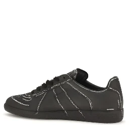 Black Calf Leather Bos Taurus Low Top Sneakers