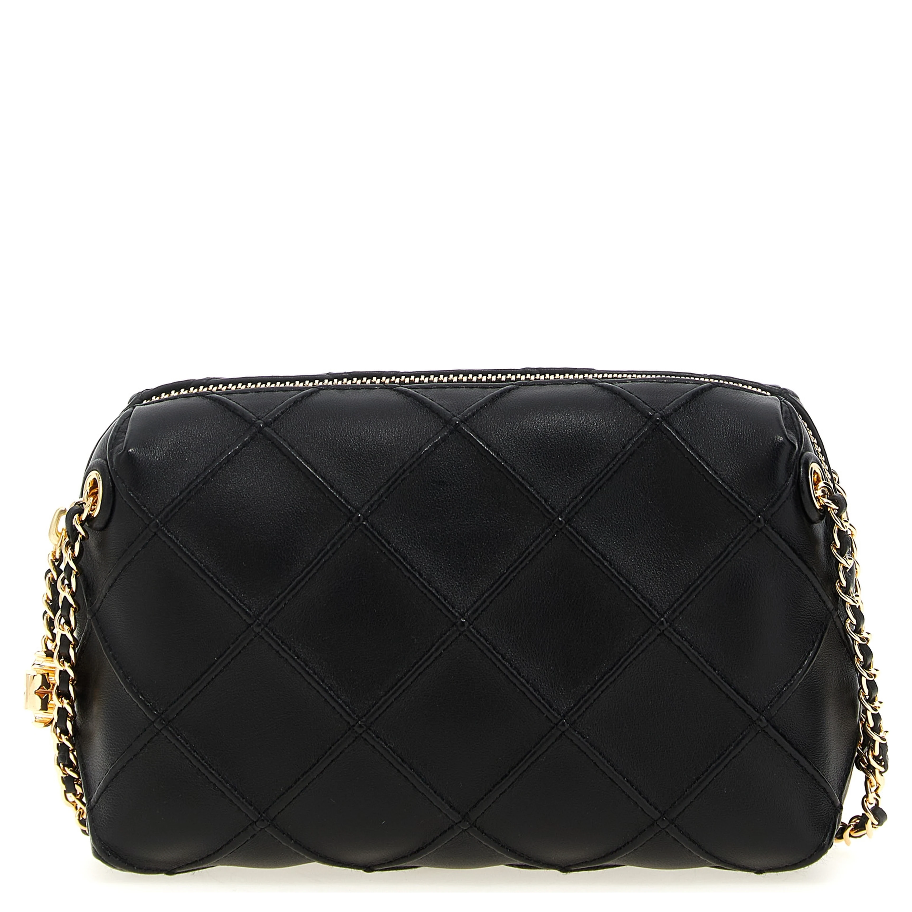 Black Lamb Leather Crossbody Bag