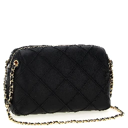 Black Lamb Leather Crossbody Bag