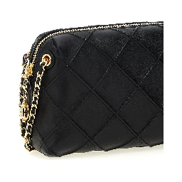 Black Lamb Leather Crossbody Bag