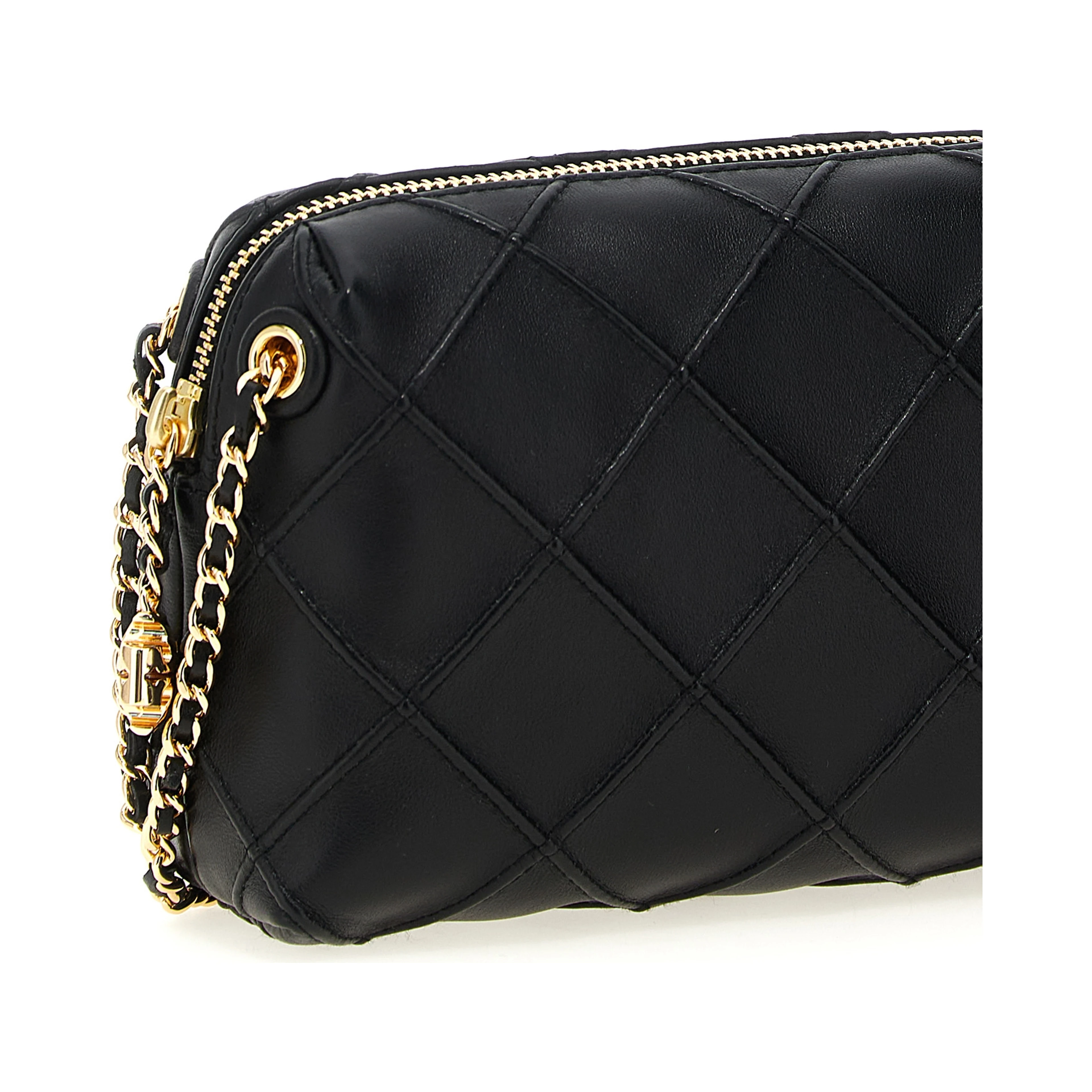Black Lamb Leather Crossbody Bag