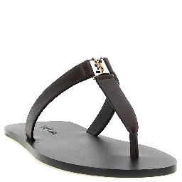 Brown Calfskin Slides