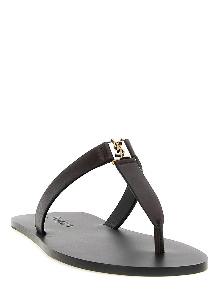 Brown Calfskin Slides alternative