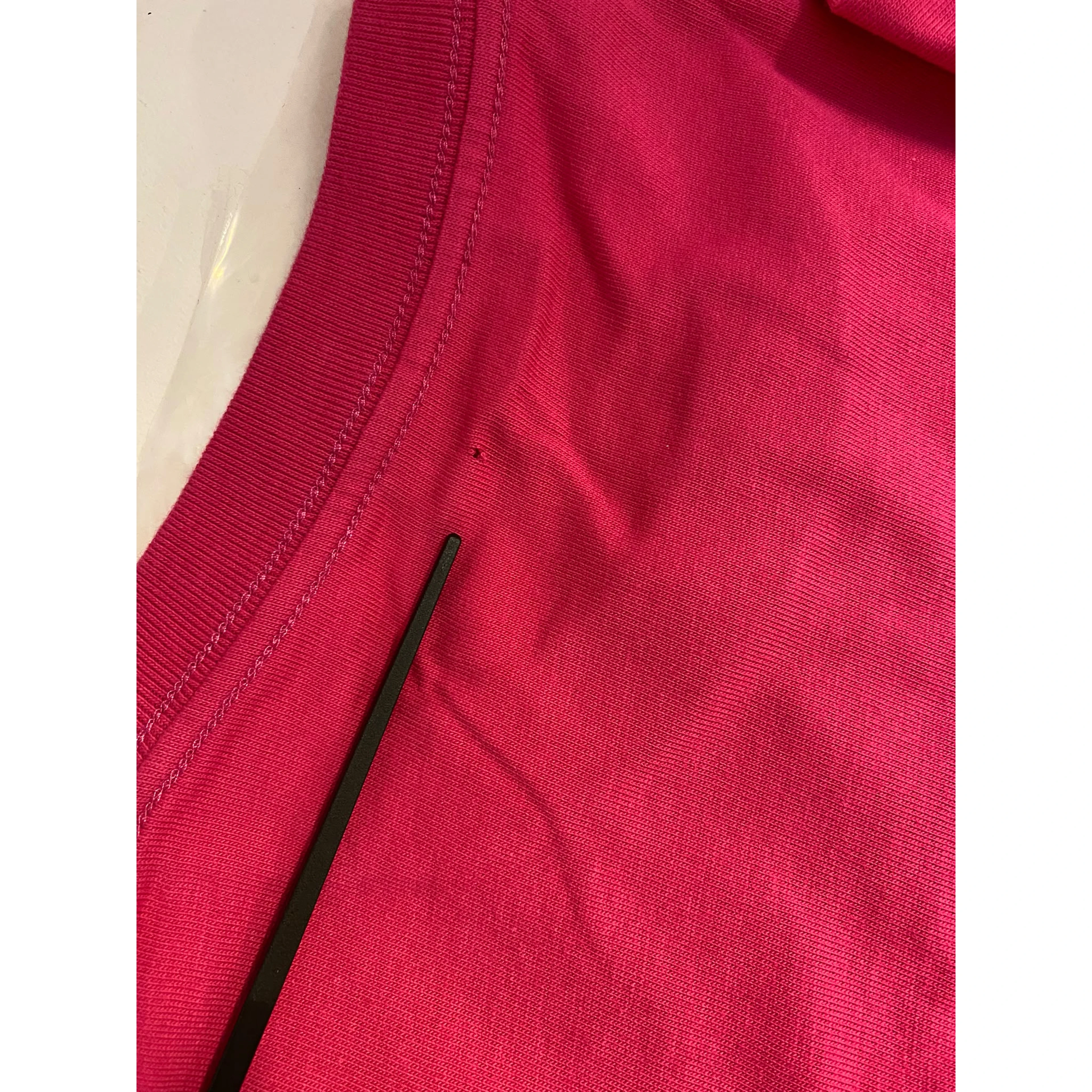 Pink Cotton Crew Neck Short Sleeves Tee T-shirt