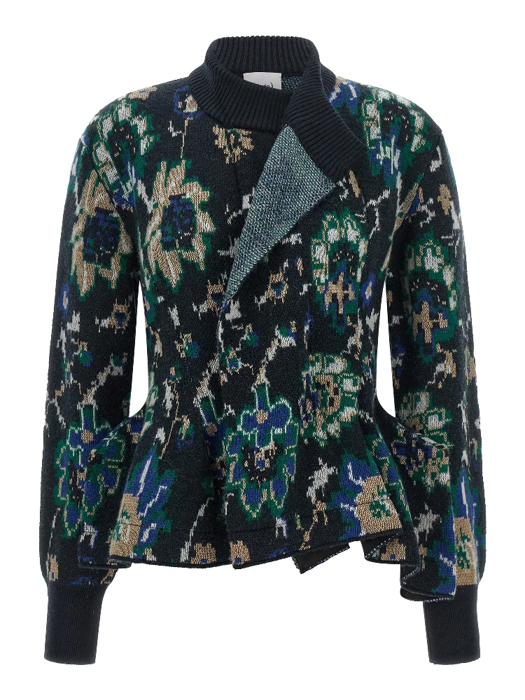 Multicolor Wool Cardigan