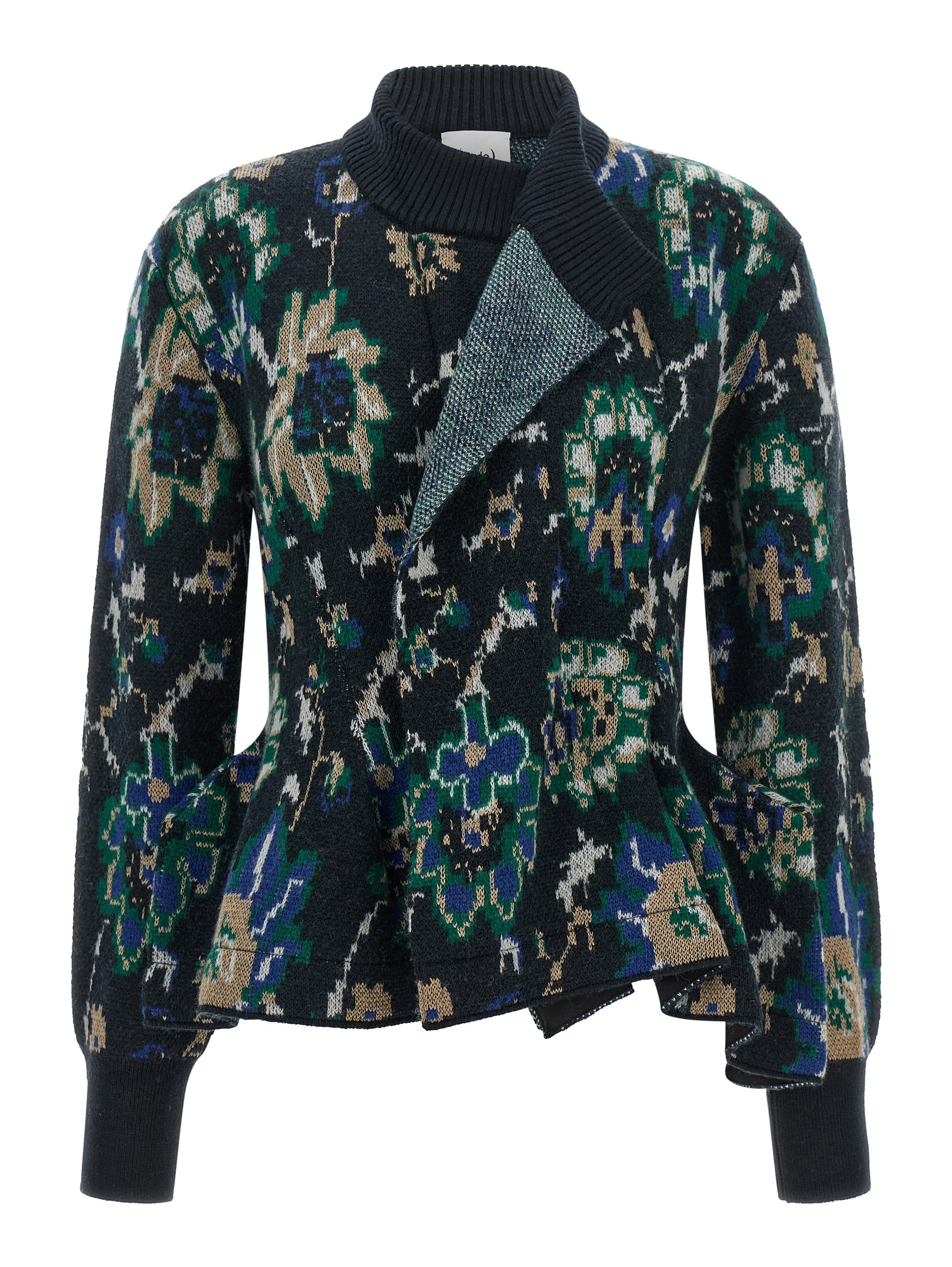Multicolor Wool Cardigan