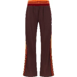 Brown Polyester Athletic Pants