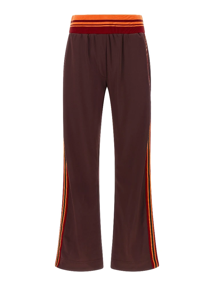 Brown Polyester Athletic Pants