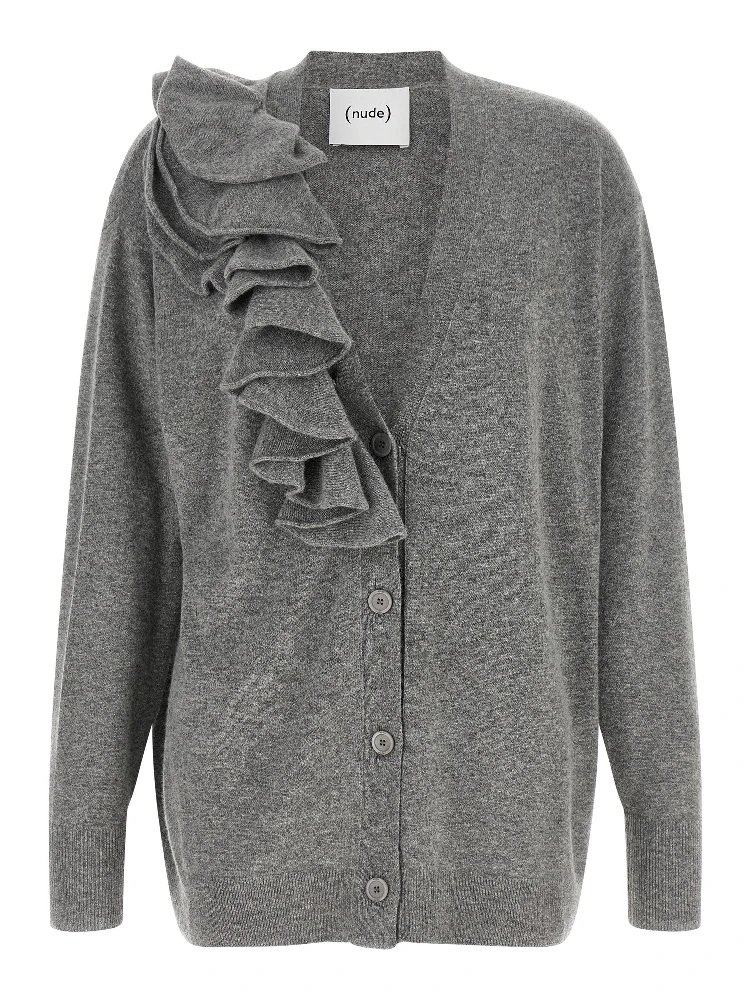 Gray Wool Cardigan