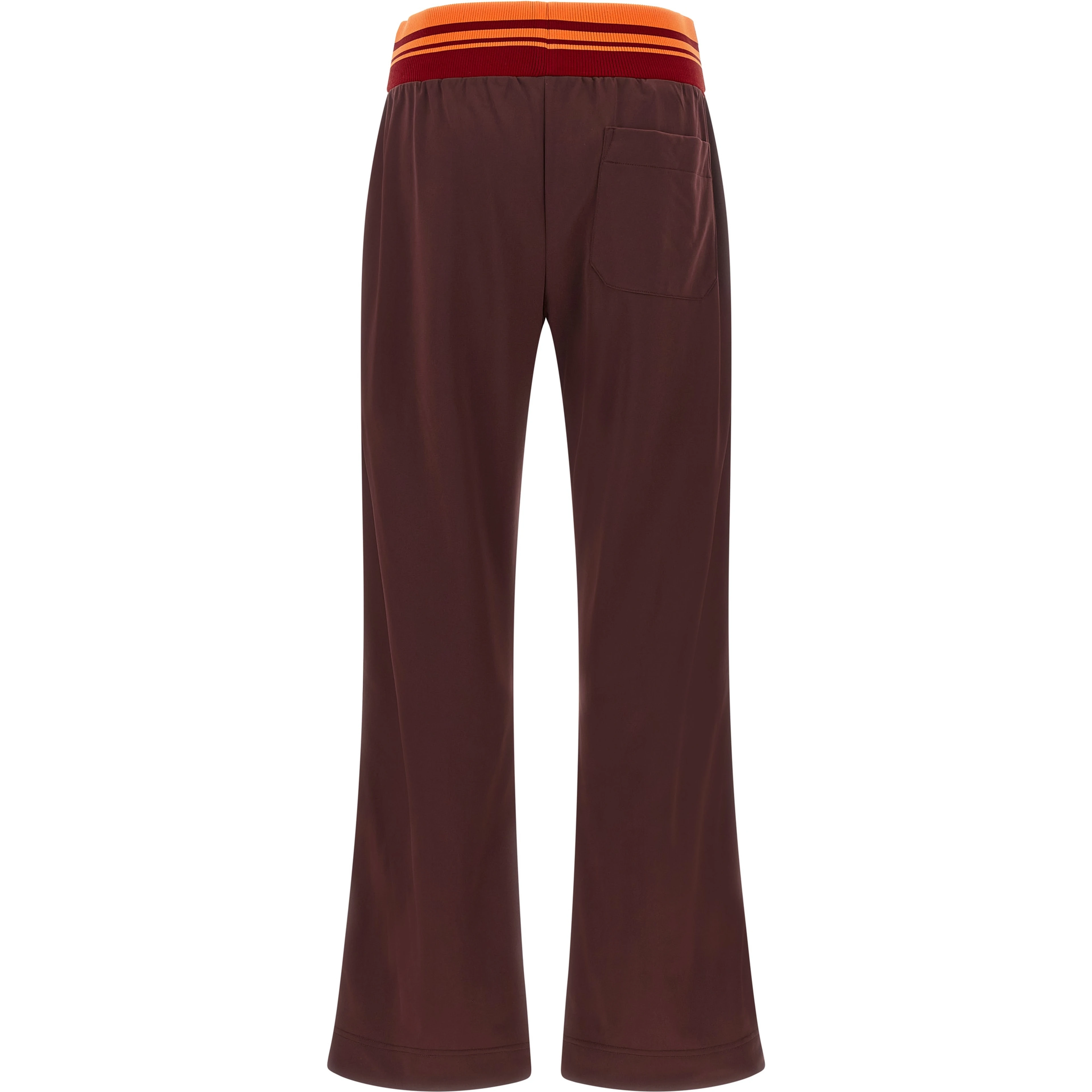 Brown Polyester Athletic Pants