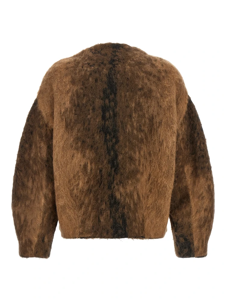 Brown Wool Full-Length Jacket alternative