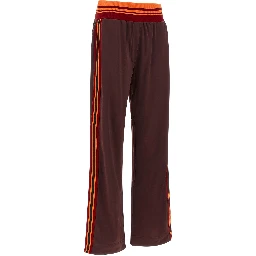 Brown Polyester Athletic Pants