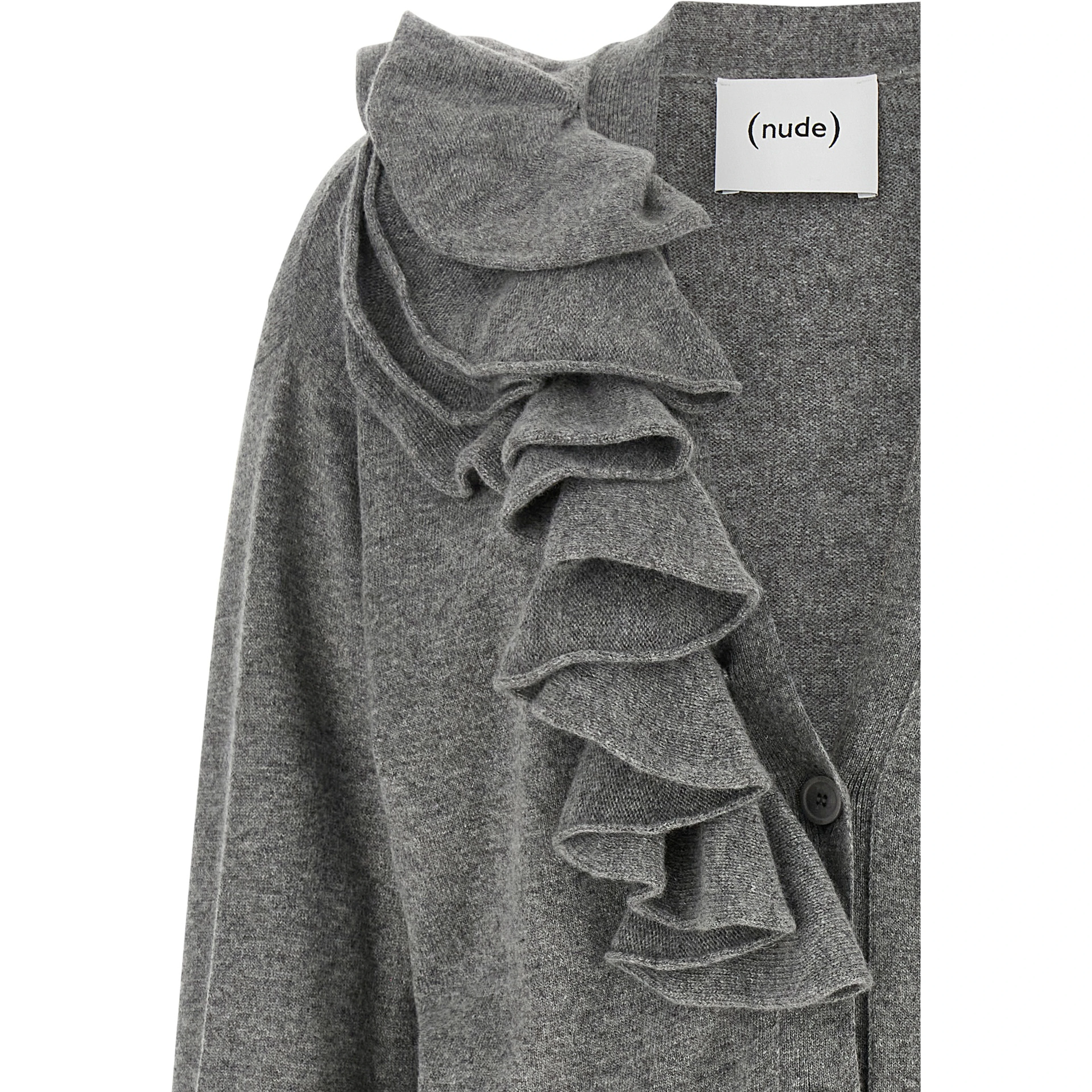 Gray Wool Cardigan