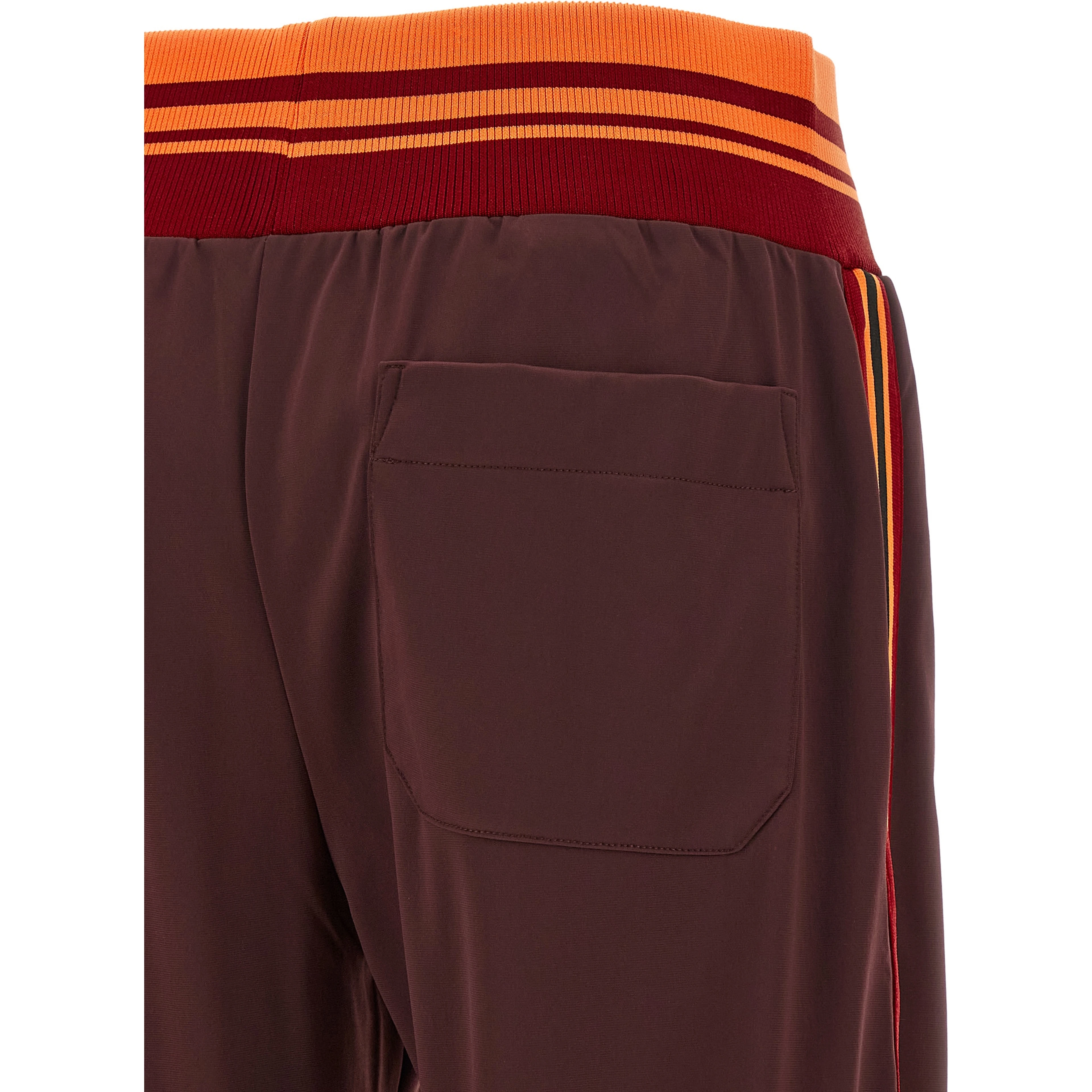 Brown Polyester Athletic Pants