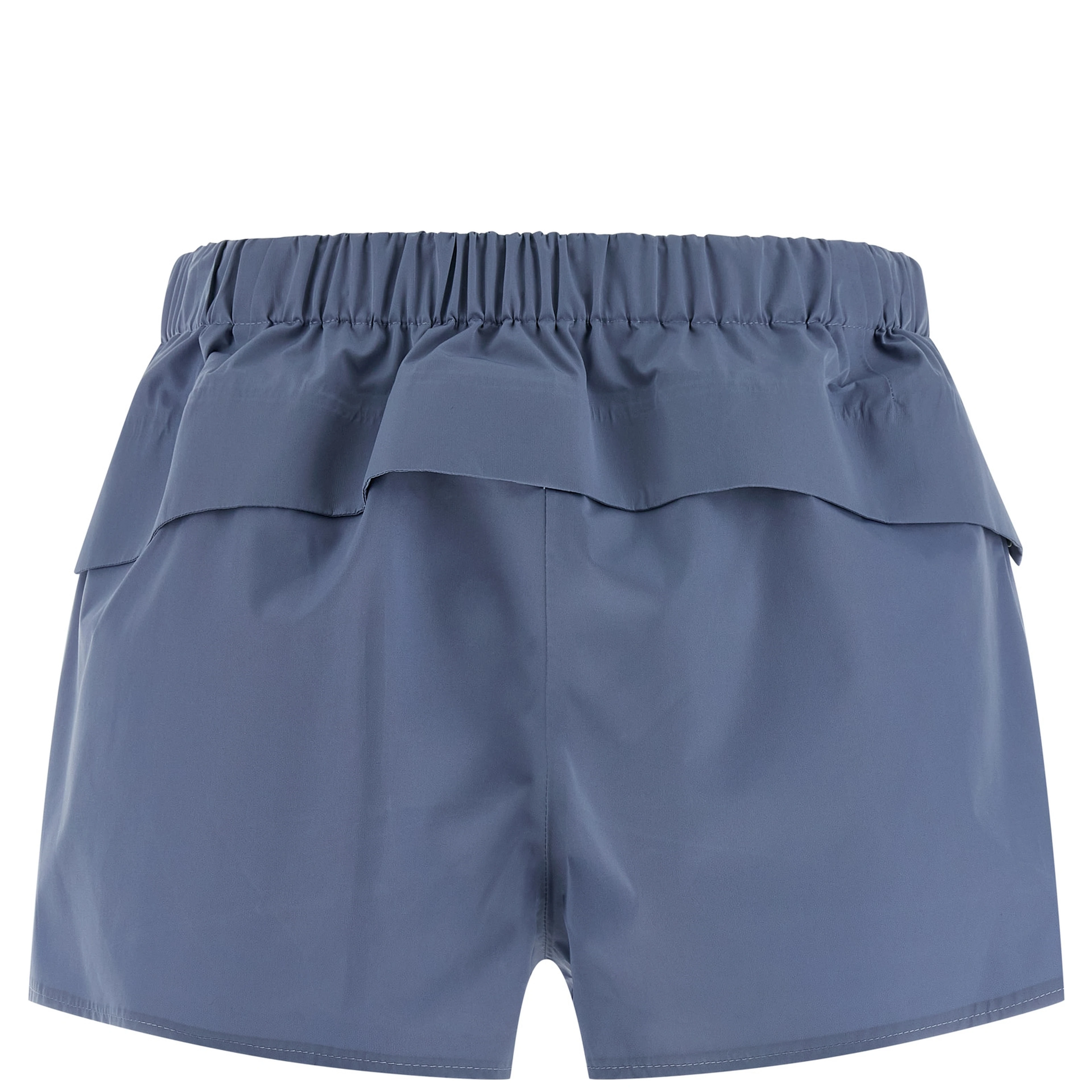 Blue Polyester Bermuda Shorts