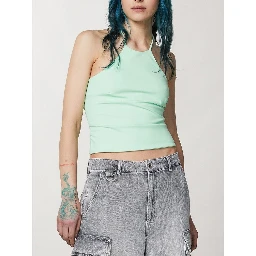 Green Polyamide T-Shirt