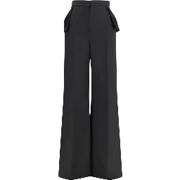 Black Recycled Polyester Pants