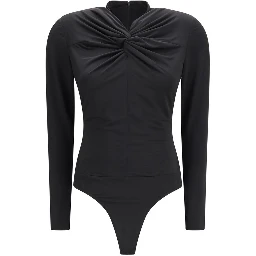Black Polyester Bodysuit